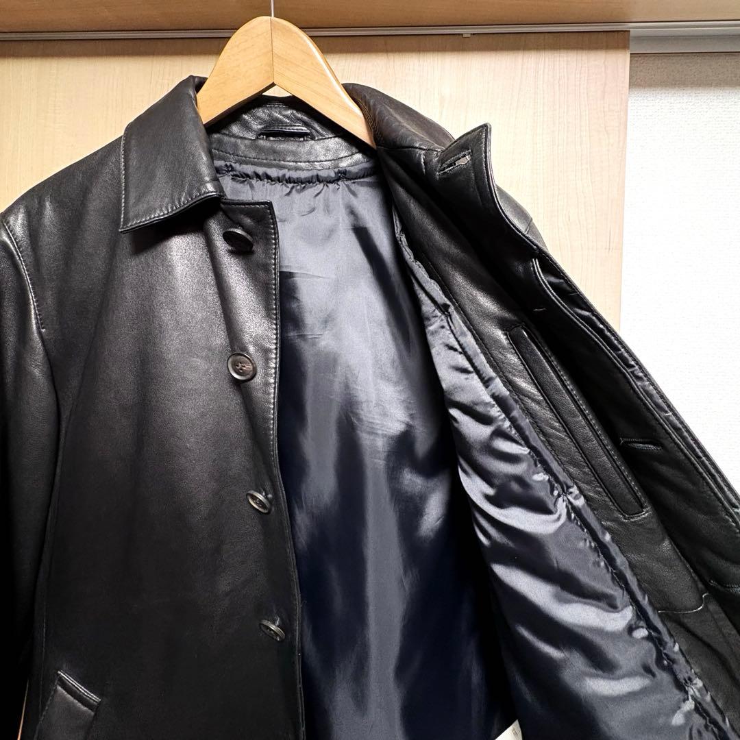 ヒロ様専用✨ユナイテッドアローズ レザーステンカラーコート 羊革