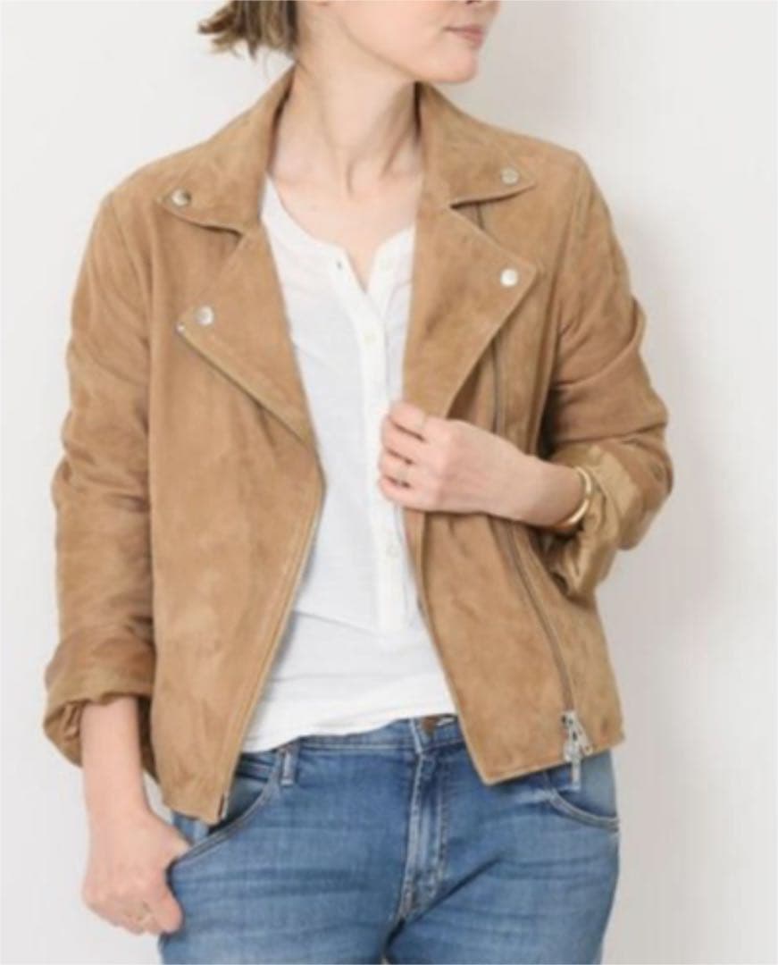 新品 ドゥーズィエムクラス sword スエード ライダースジャケット