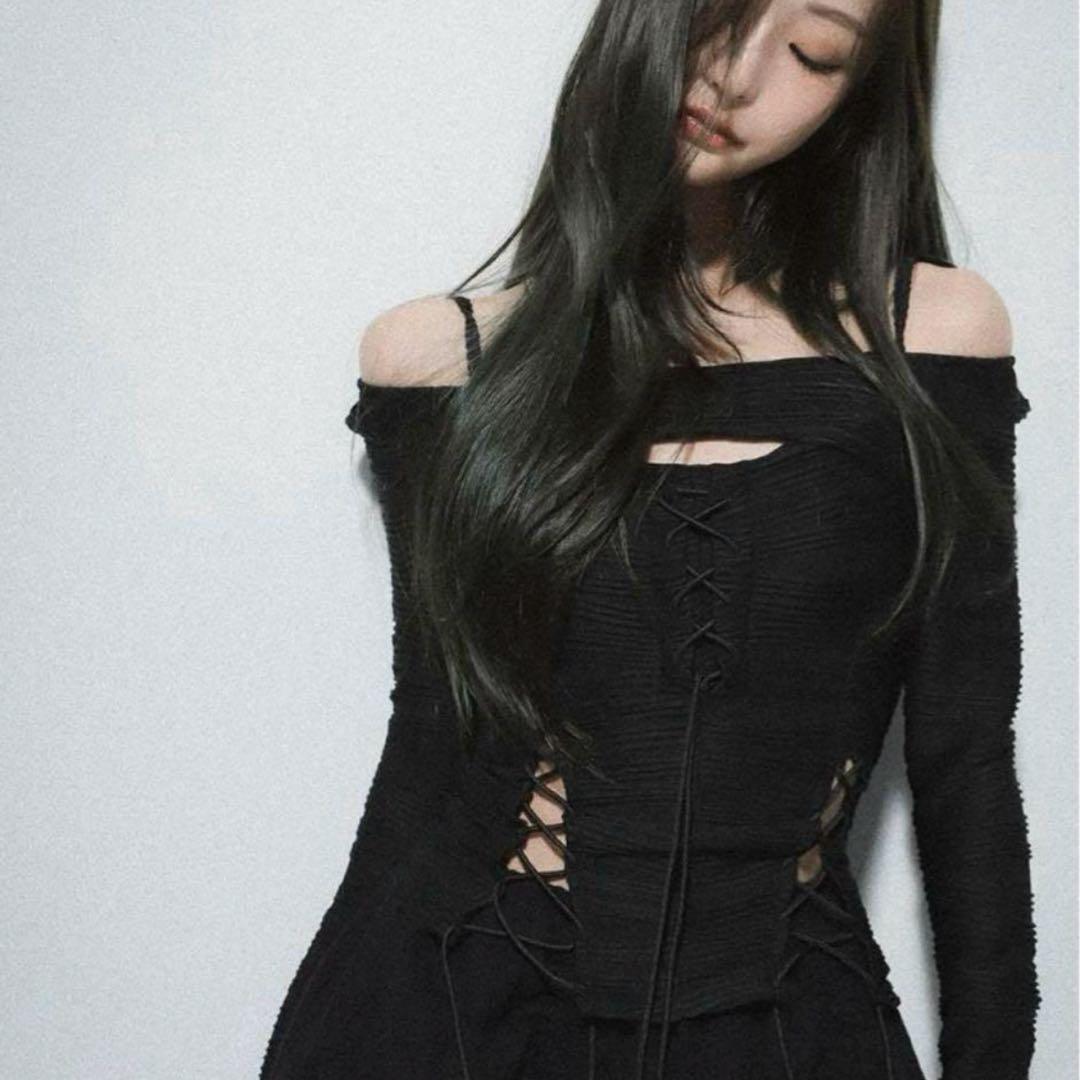 トップス MELT THE LADY lace up layered corset Amazon.com: YADMISU Women's Lace Up Cami Corset Tops Cold Shoulder