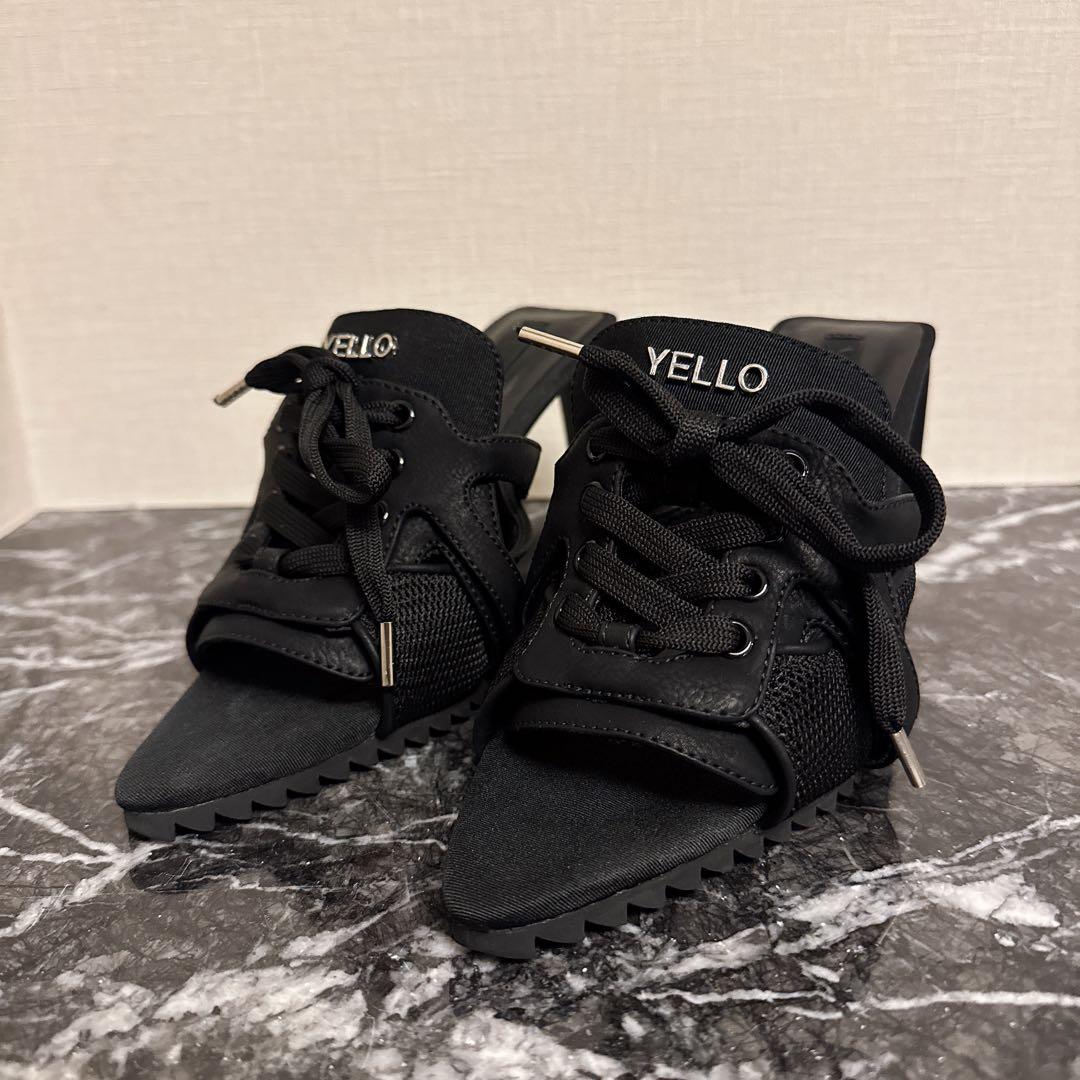 専用。新品YELLOスニーカーミュール パンプスヒール ブラック 2026年最新】yello パンプスの人気アイテム - メルカリ