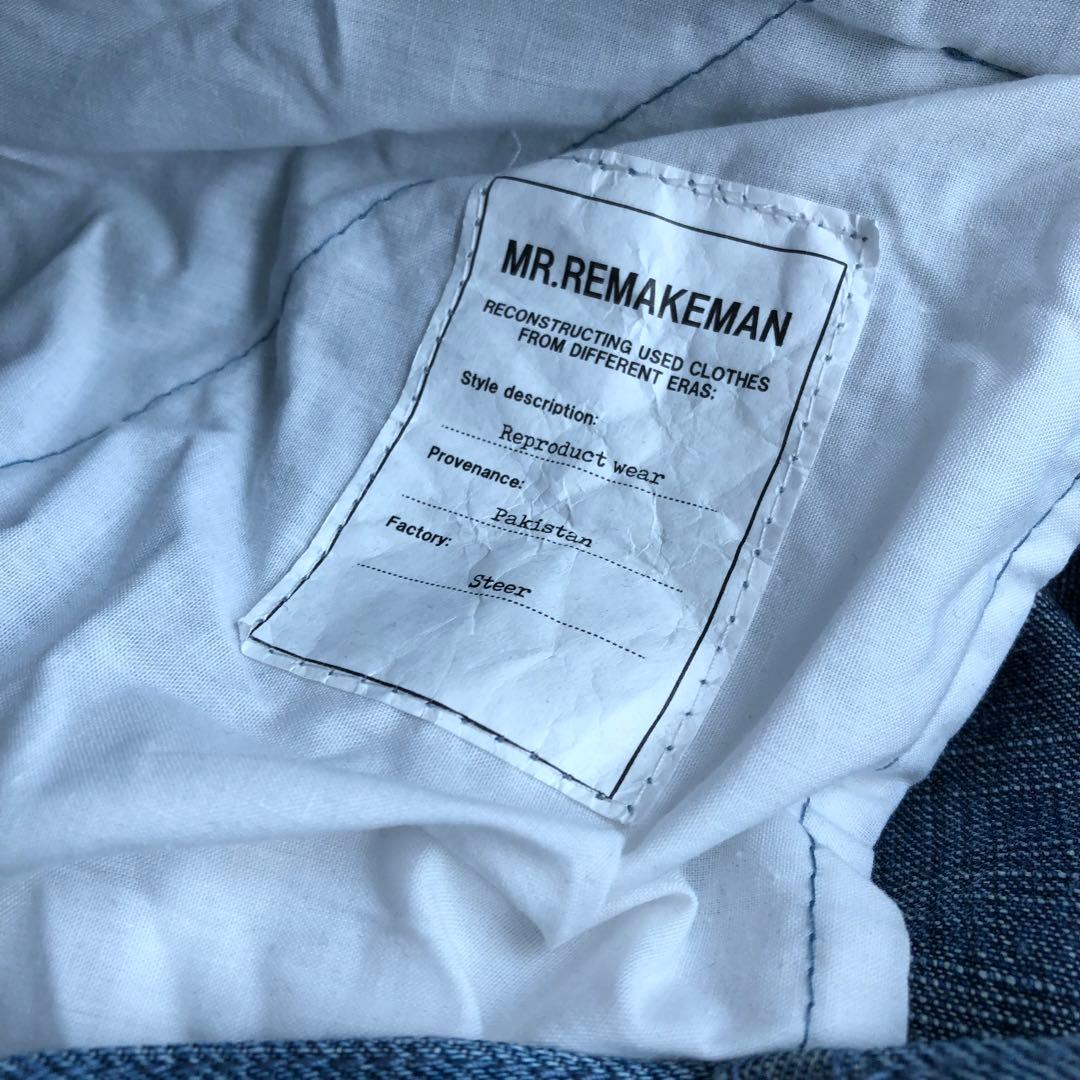 MR.REMAKE MAN. ダメージ加工パッチワークデニムパンツ再構築リメイク