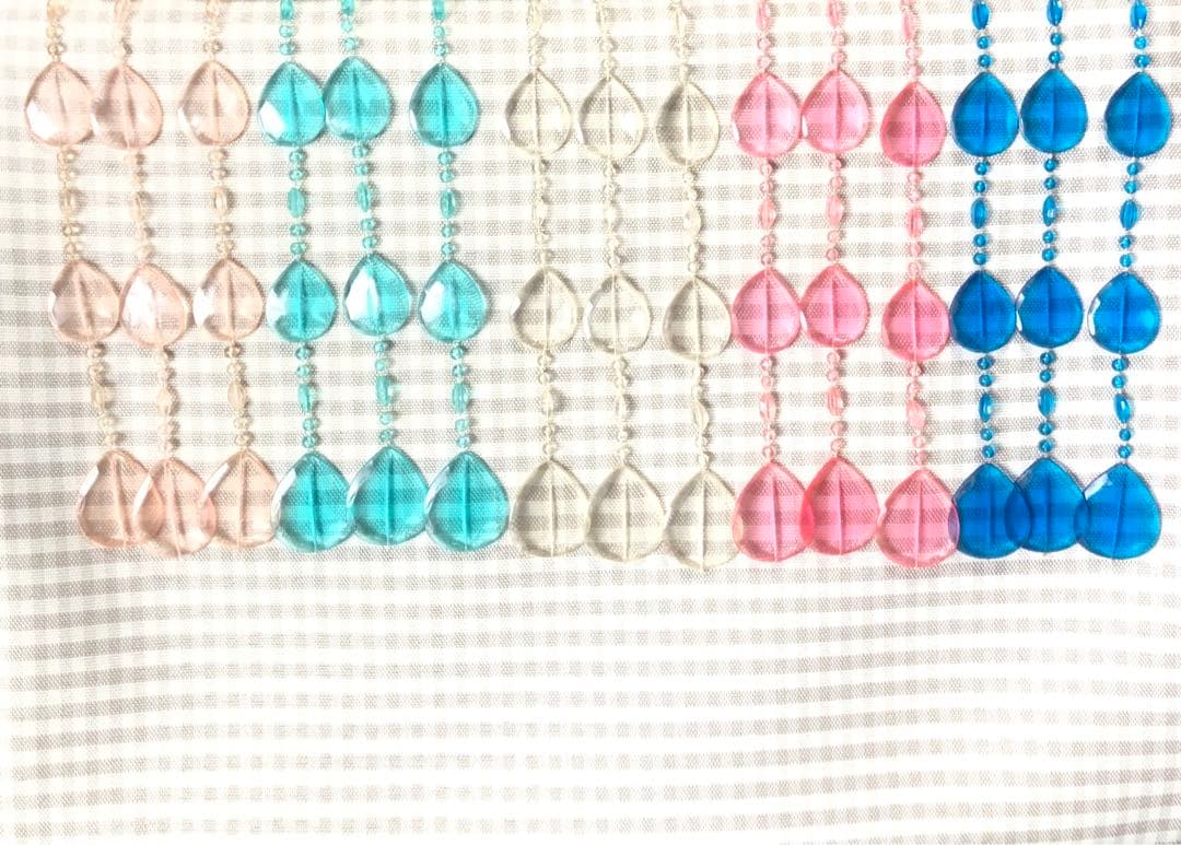 カブレロ様専用 レア☆ビーズカーテン クリア 平成レトロ 昭和レトロ