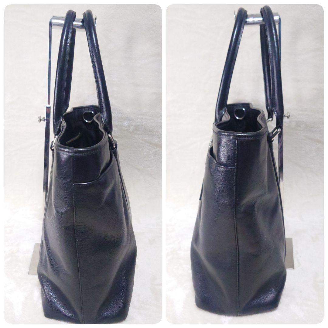 美品】コーチ トートバッグ メトロポリタン 2way 大容量 A4収納可能 黒