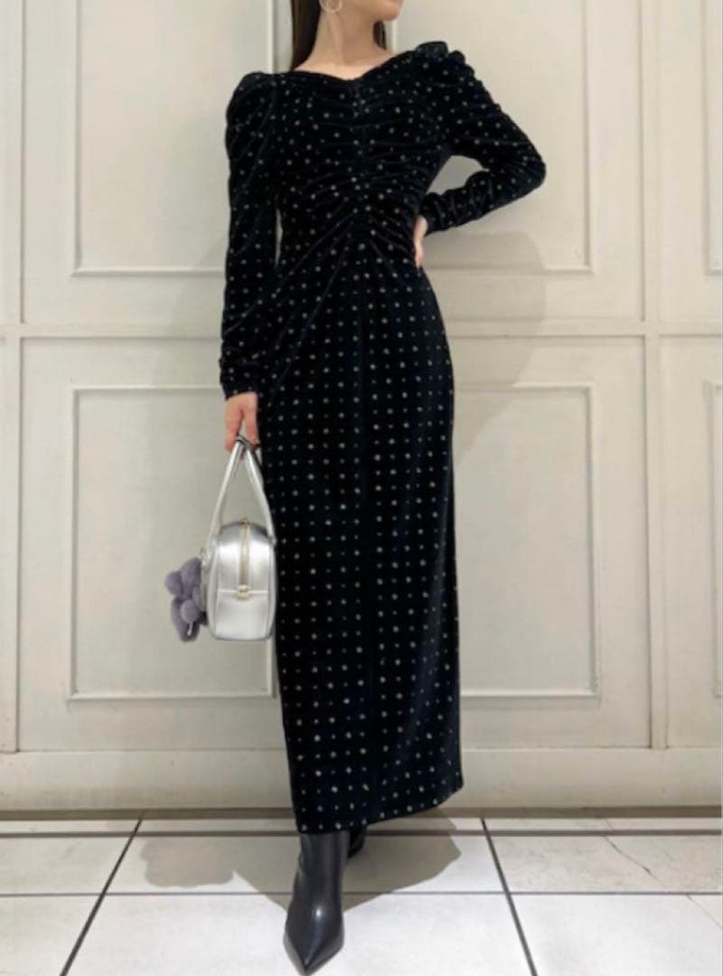 極美品 snidel ベロア刺繍 ワンピース 2024AWブラック S - メルカリ