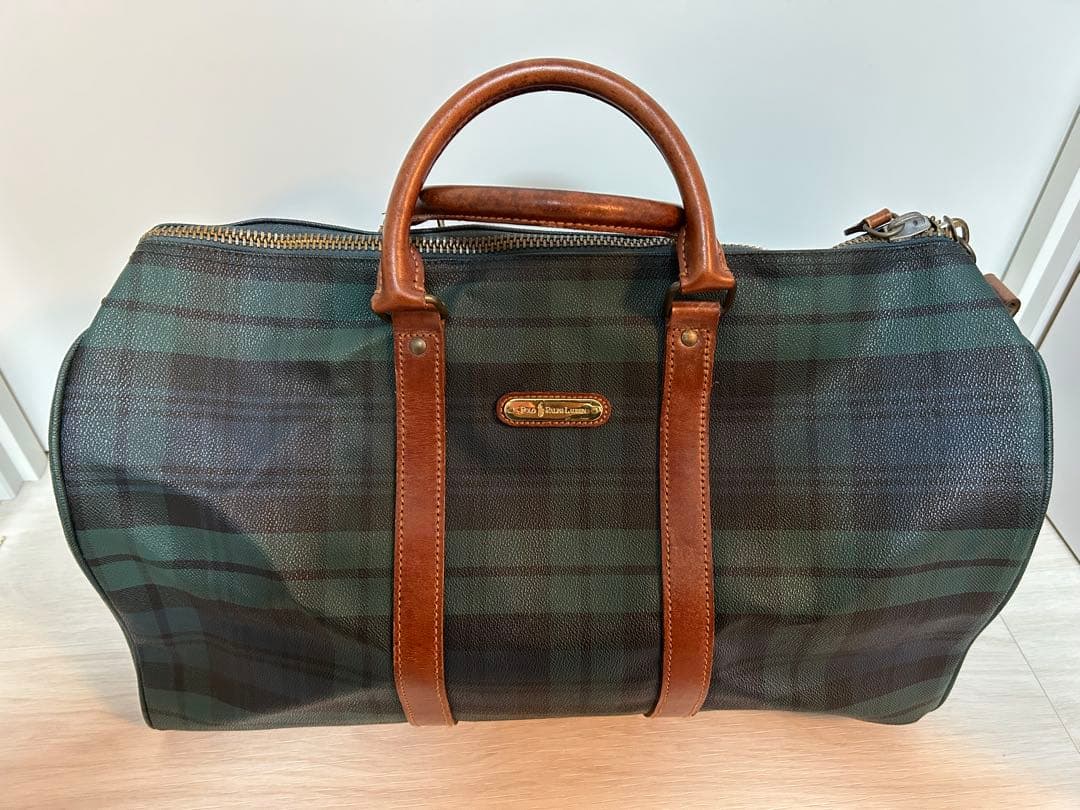 Polo Ralph Lauren チェック柄 ボストンバッグ POLO RALPH LAUREN(ポロラルフローレン) 90'sチェック柄ボストンバッグ