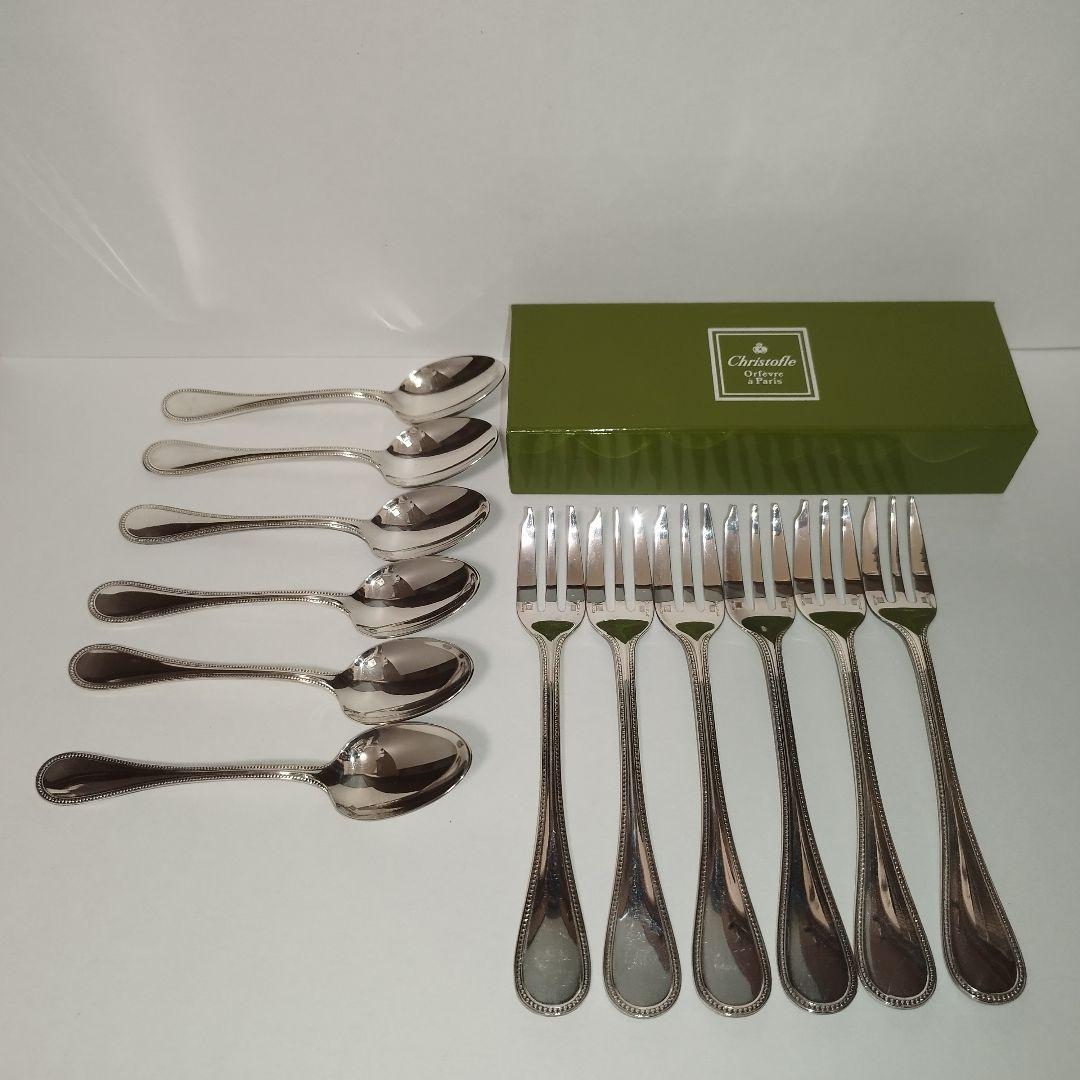 【12本セット】クリストフル　パール　ティースプーン　ケーキスプーン　セット 楽天市場】クリストフル ティー スプーンの通販