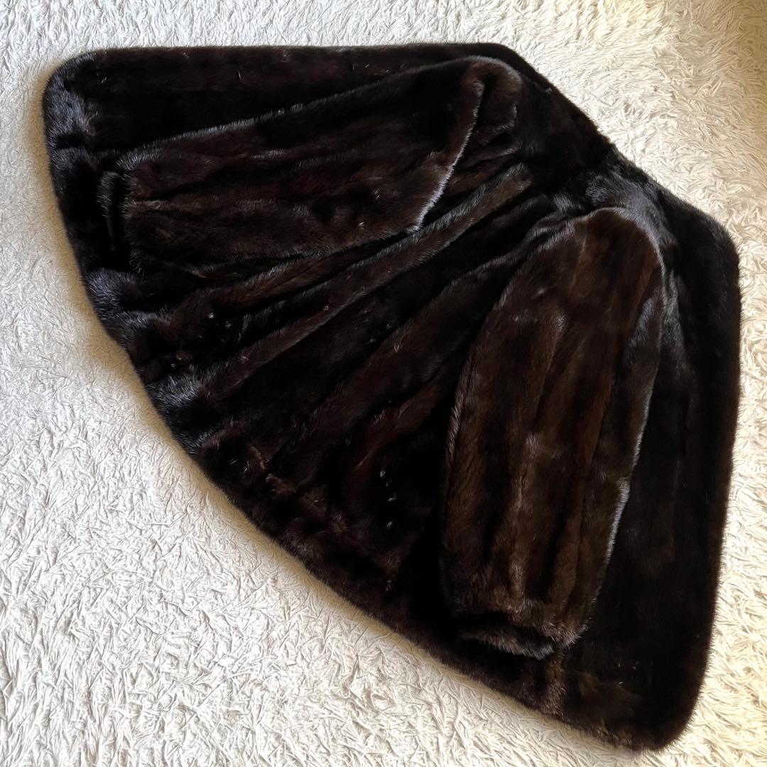 クロップド丈 グラマミンク リアルファーコート 本毛皮 艶◎ なめし