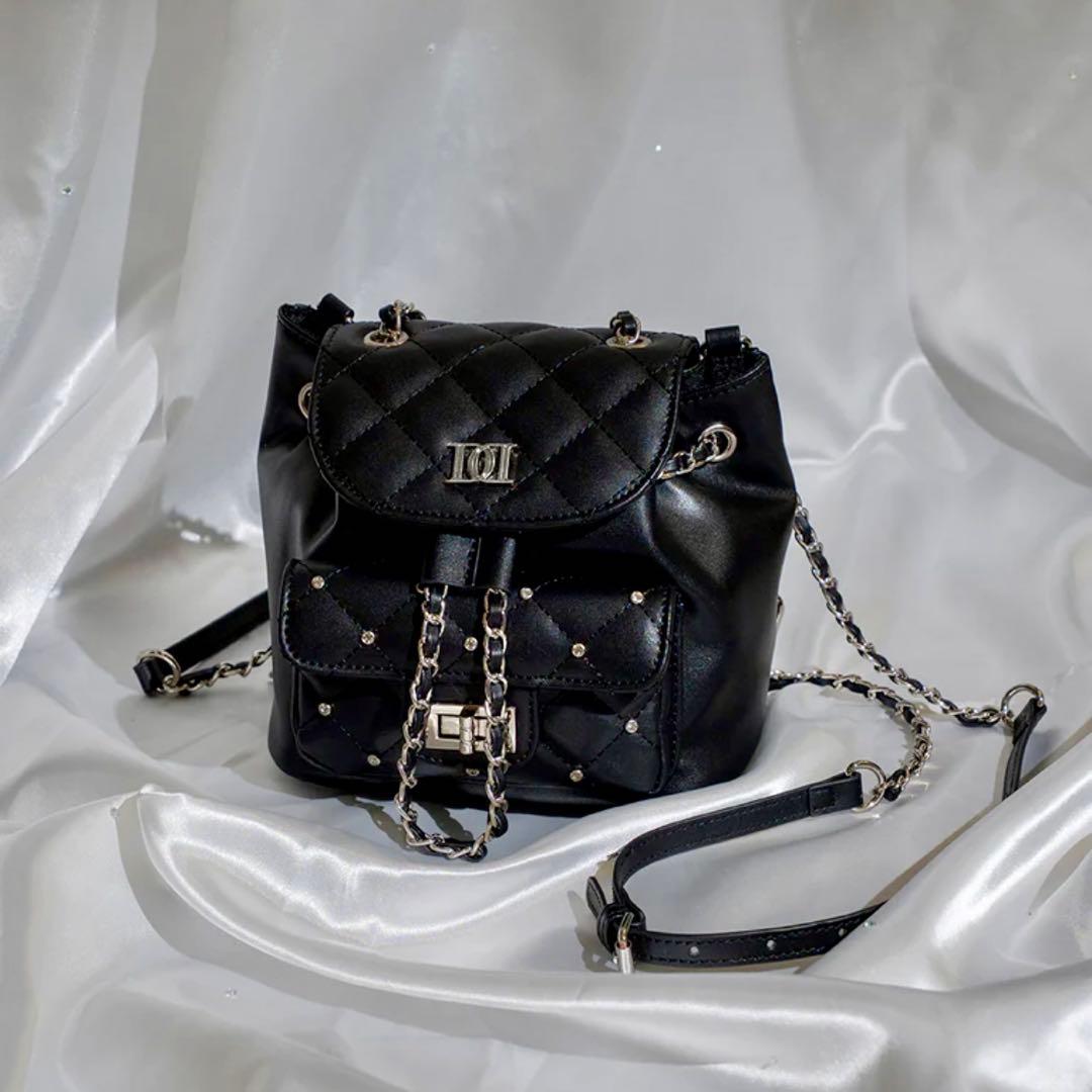 Darich ダーリッチ　キルティングビジューミニリュック　ブラック　BLK 予約商品】キルティングビジューミニリュック – Darich (ダーリッチ)