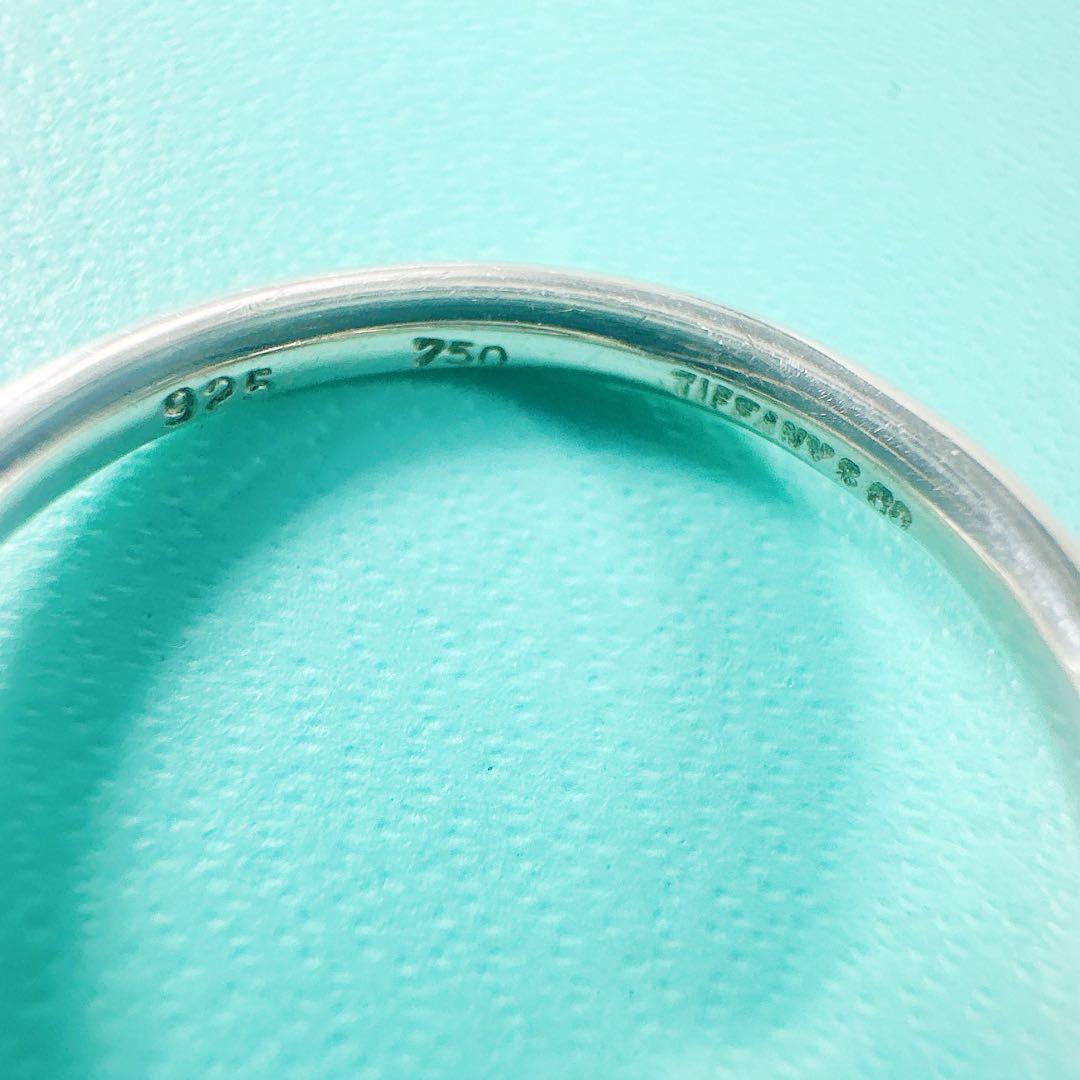 廃盤】 TIFFANY&Co ティファニー リング ラブノット コンビ 15号