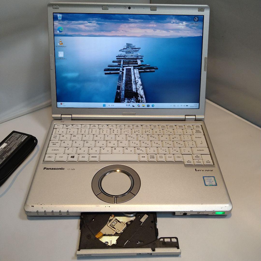 レッツノート CF-SZ6 第7世代i5 メモリ8GB SSD256GB DVD Let's note SZ 【中古訳あり】 第7世代Corei5 メモリ8GB SSD256GB