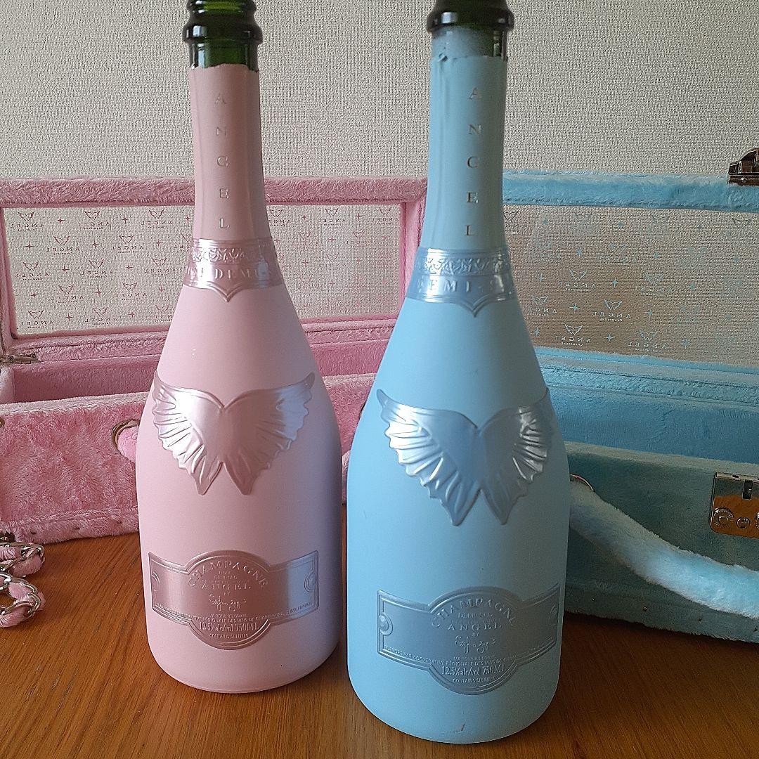 ANGEL＊エンジェル シャンパン ドゥミセック 空ボトル ファーケース