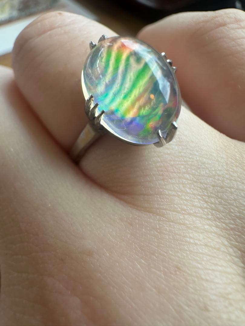 Pm ぷっくり オパール 15号 4.6g 指輪