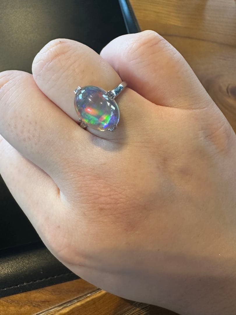 Pm ぷっくり オパール 15号 4.6g 指輪