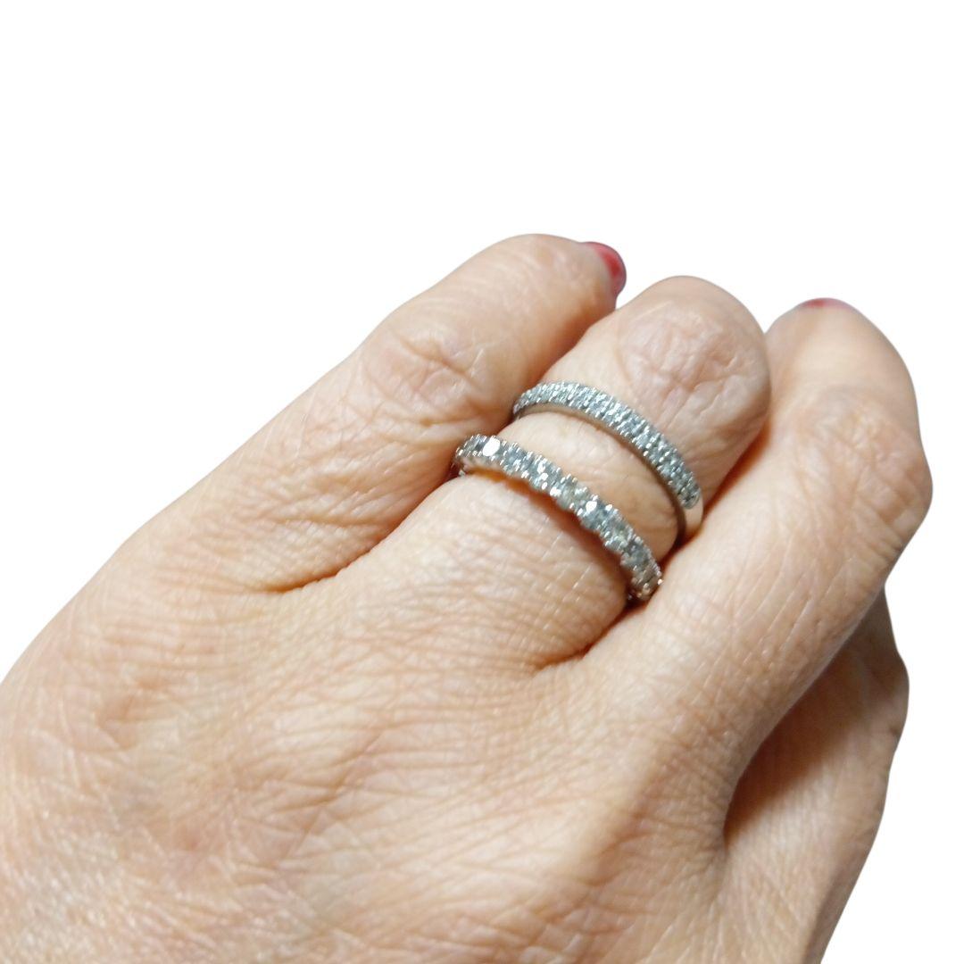 18K /WGリング フルエタニティ D1.00ct 8.5サイズ - メルカリ