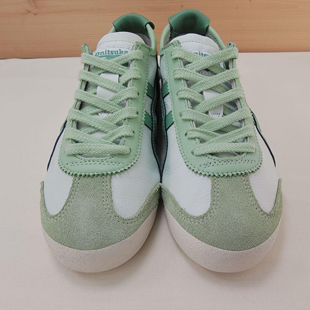 オニツカタイガー メキシコ66 レザー グリーン 24.5cm