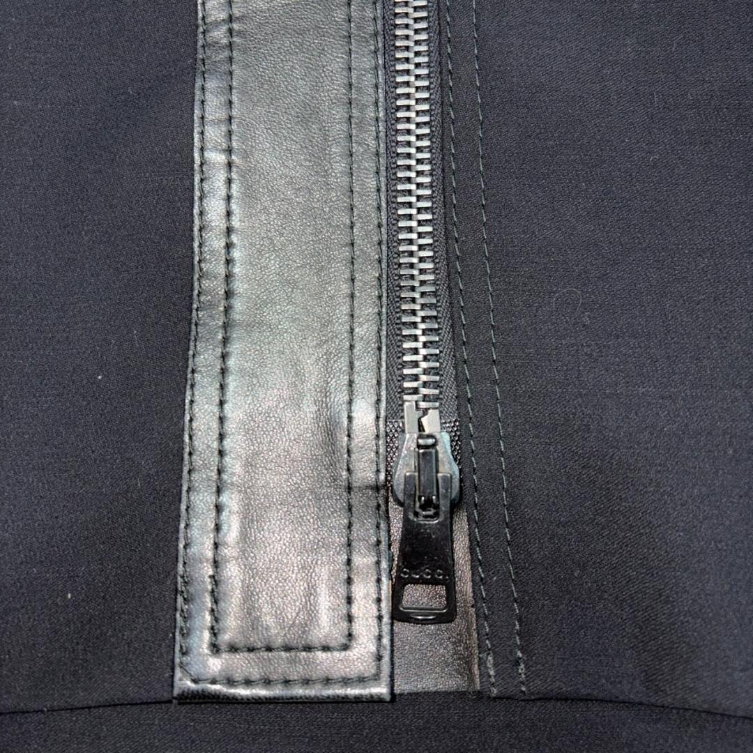 GUCCI 01aw トムフォード期 レザー 切り替え スカート アーカイブ