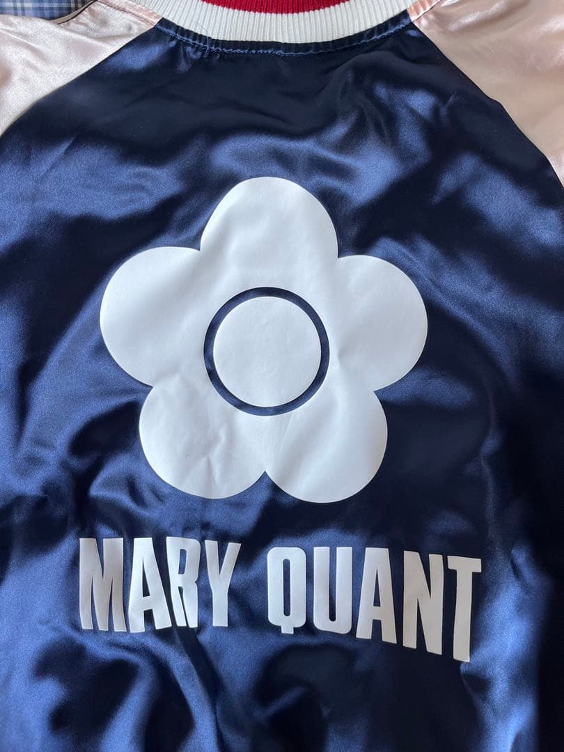 ト*ー様 MARY QUANT スカジャン ネイビー・ピンク - メルカリ
