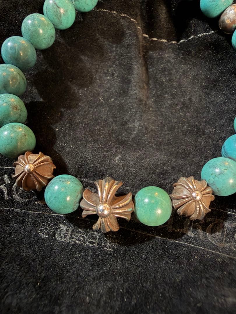 確実本物 クロムハーツ ビーズブレスレット8mm