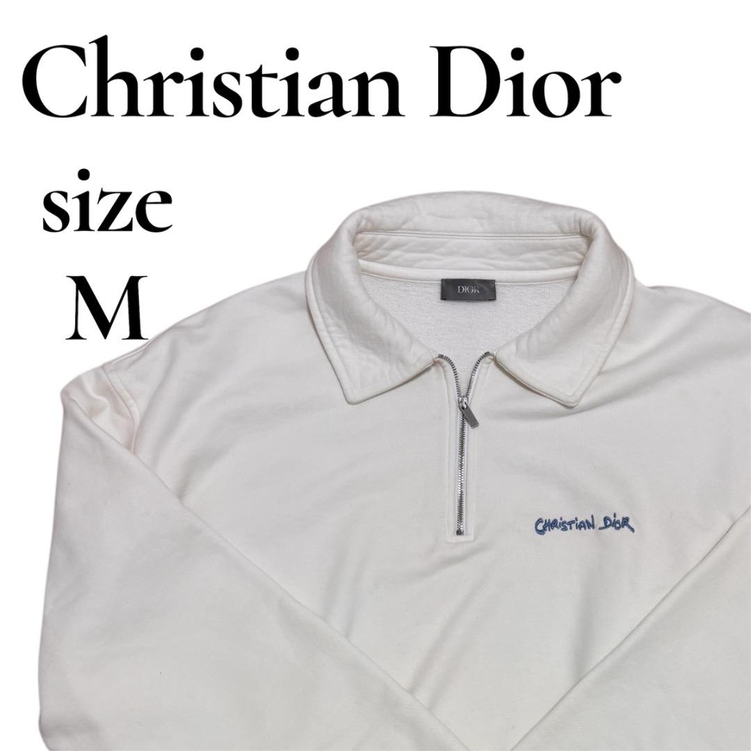 ⭐️vs⭐️Dior ディオール ハーフジップ スウェット トレーナー M ⭐️vs⭐️Dior ディオール ハーフジップ スウェット トレーナー M