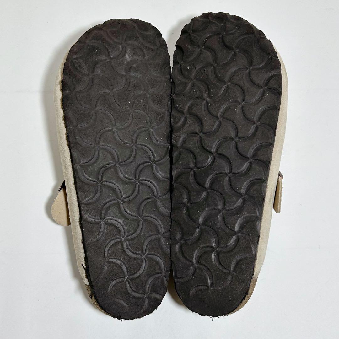 美品☆ビルケンシュトック ボストン スエード ベージュ系 ナロー幅 24.5cm