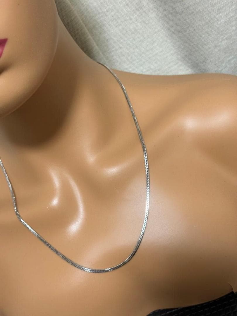 【PT850】プラチナ850 喜平ネックレス、6面ダブル、55cm、12.33g