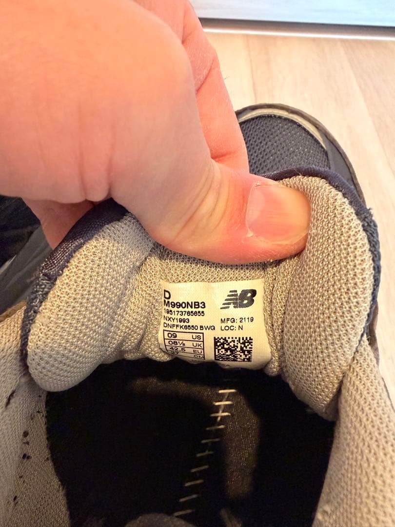 靴 New Balance M990NB3 27.0cm