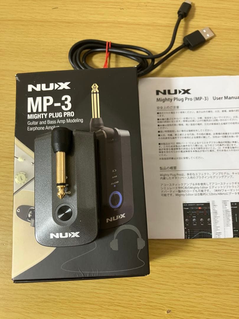 NUX MP-3 MIGHTY PLUG PRO ヘッドフォンアンプ Amazon.com: NUX Mighty Plug Pro MP-3 Headphone Amp for Guitar/Bass
