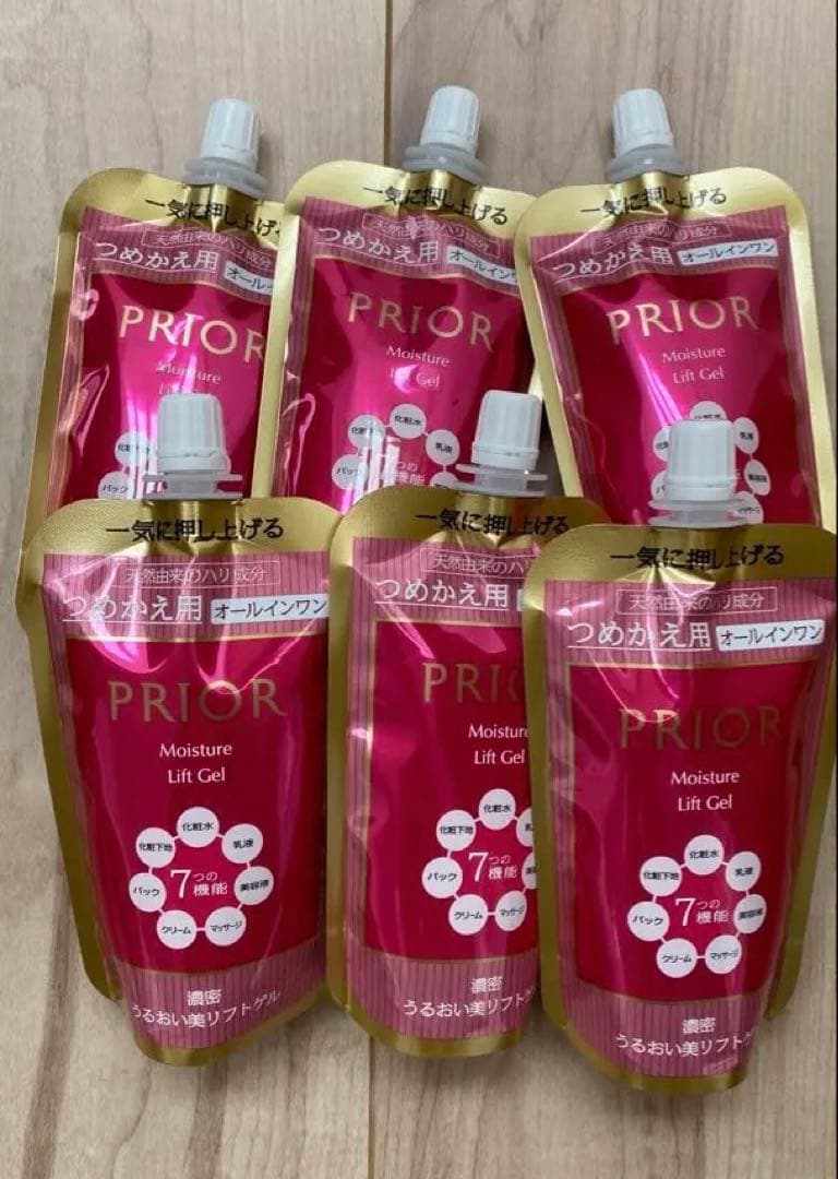 PRIOR プリオール 濃密うるおい美リフトゲル 詰め替え用105ml 6個特別