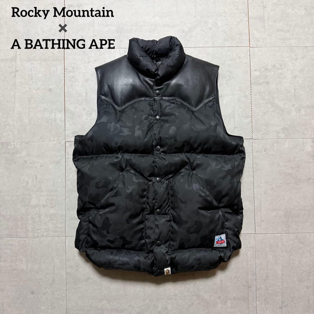 Rocky Mountain × A BATHING APE ダウンベスト 40 A BATHING APE（アベイシングエイプ）の「BAPE X ROCKY MOUNTAIN