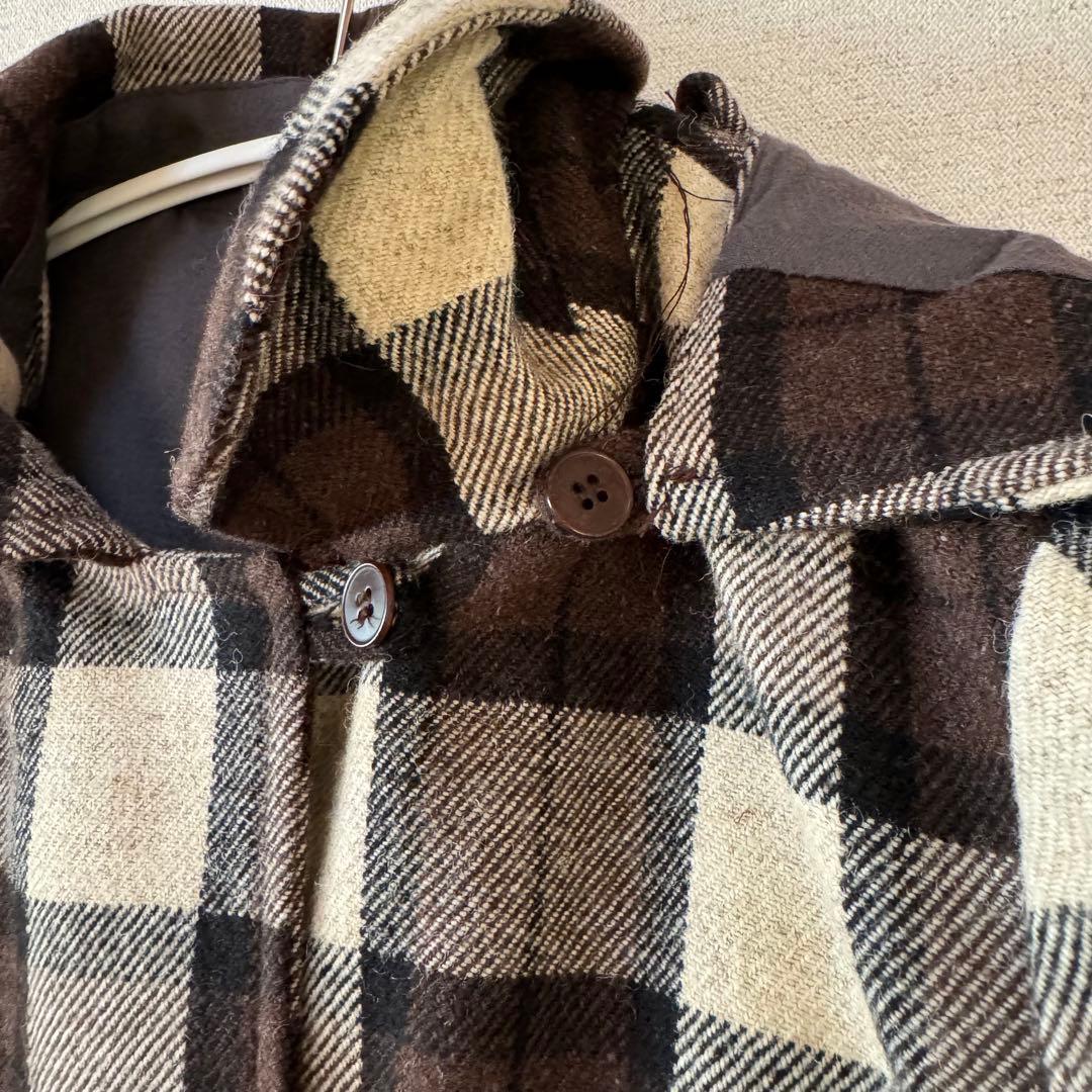 レアデザイン！ APC レディース チェックダッフルコート アウター S