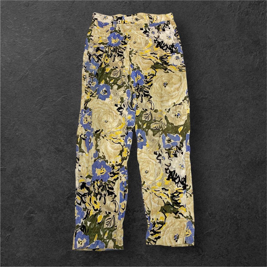 ISSEY MIYAKE 花柄デザインパンツ マルチカラー 総柄 Lサイズ - メルカリ