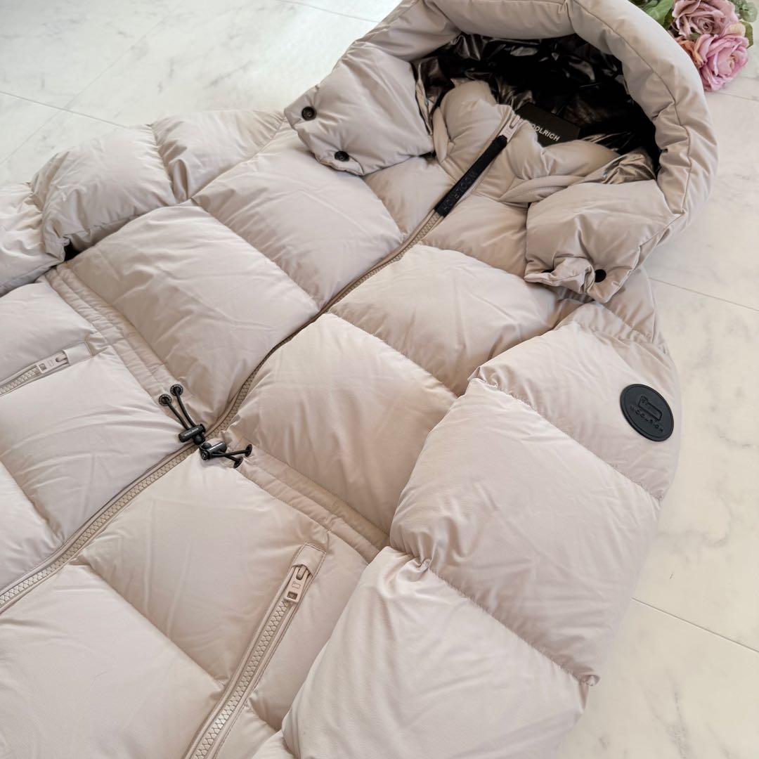 未使用級☆WOOLRICH マットストレッチ パファージャケットダウン