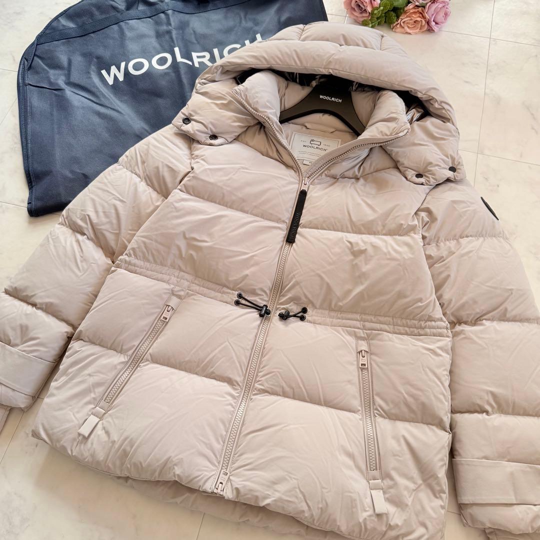 未使用級☆WOOLRICH マットストレッチ パファージャケットダウン