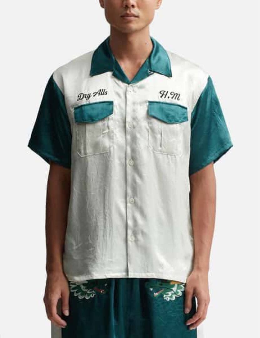 ほぼ未使用 ヒューマンメイド スカシャツ アロハ 刺繍 ドラゴン - メルカリ