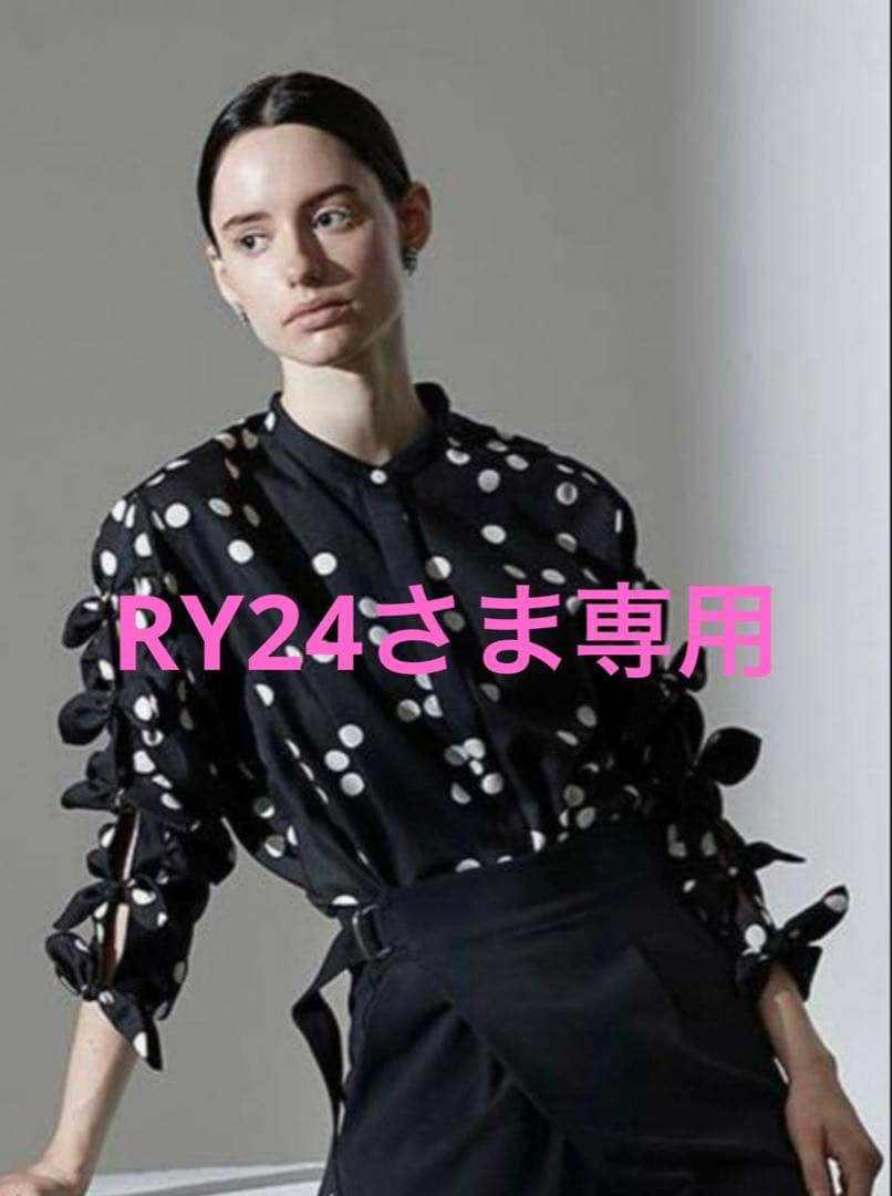 FORMOフォルモ リボンスリーブブラウス ドット 美品】formo フォルモ リボンスリーブブラウス ドット柄 - メルカリ