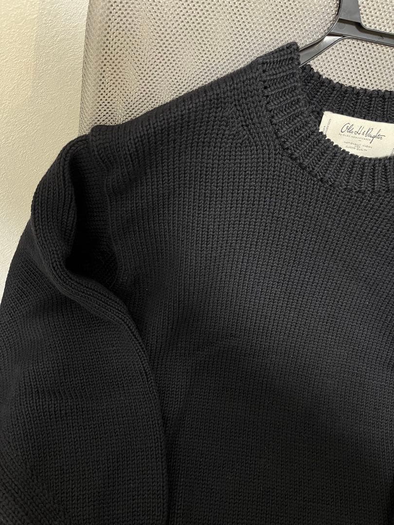 OldeH&Daughter WOOSTEDWOOL クルーネック ネイビー - メルカリ