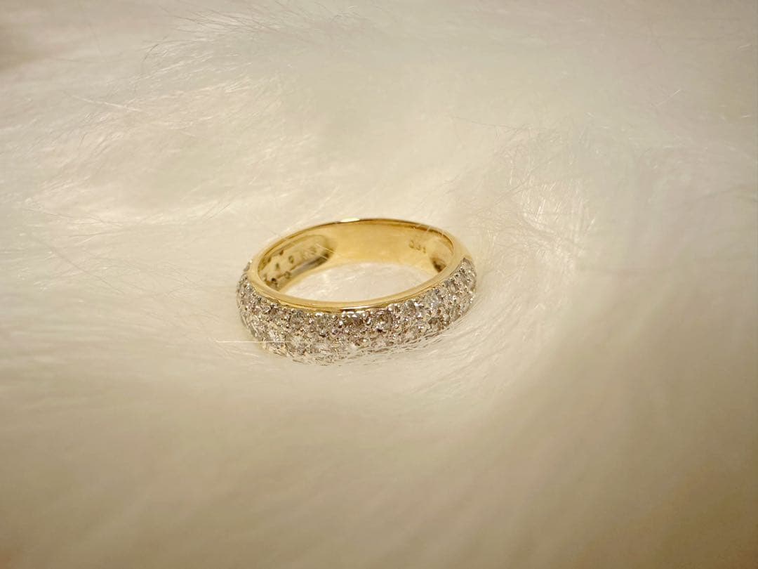 新年限定値下げ K18 ダイヤ D0.81ct リング 3.66g