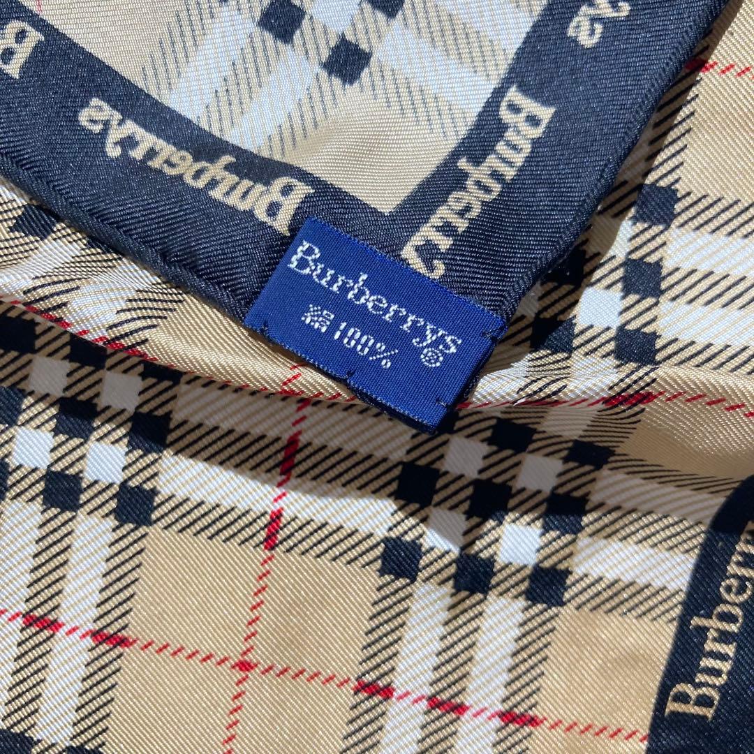 バーバリー スカーフ シルク ノバチェック ベージュ系 約58cm - メルカリ