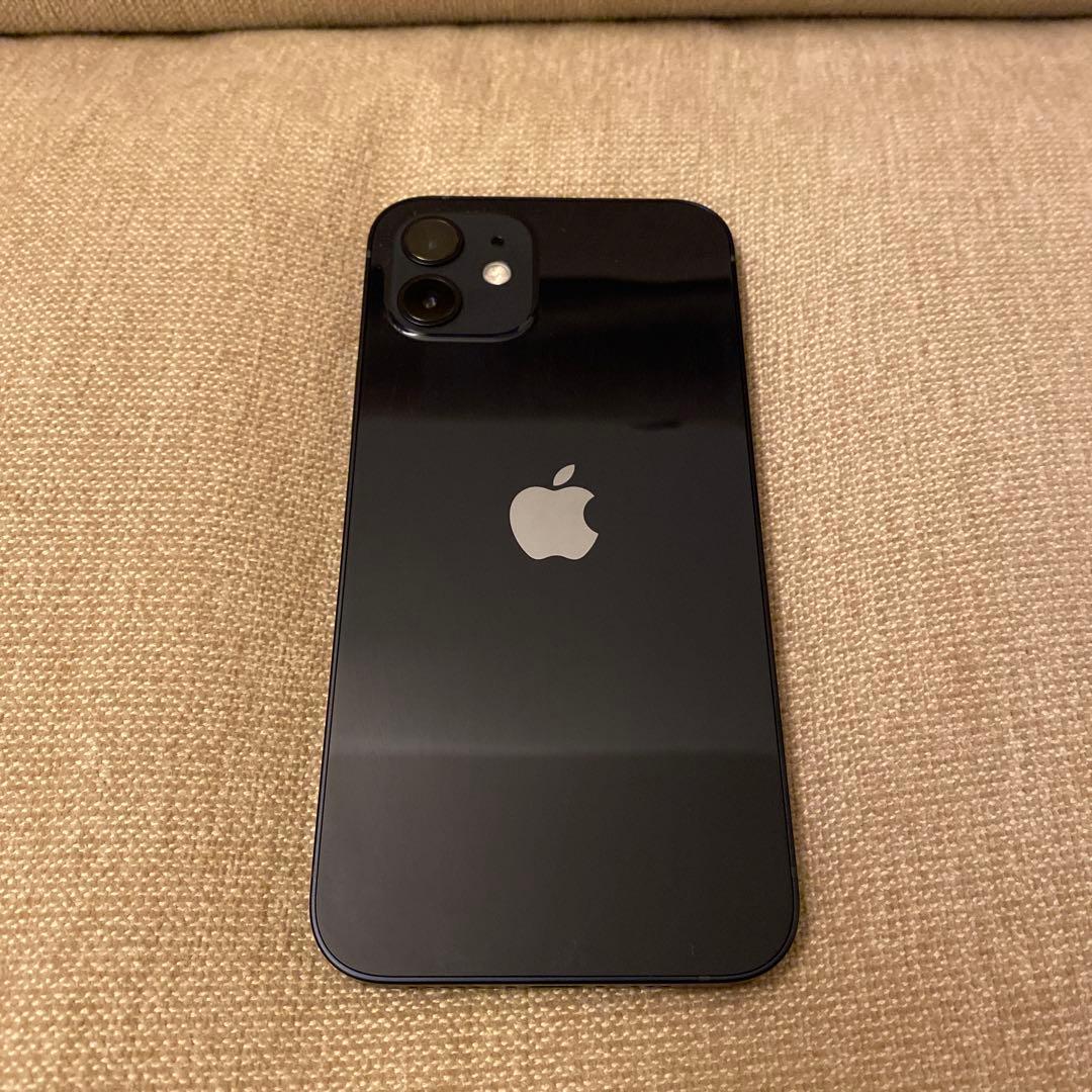 【美品】iPhone12 黒　BLACK 128GB キャリアUQ Cランク】SIMフリー iPhone12 128GB ブラック MGHU3J/A A2402