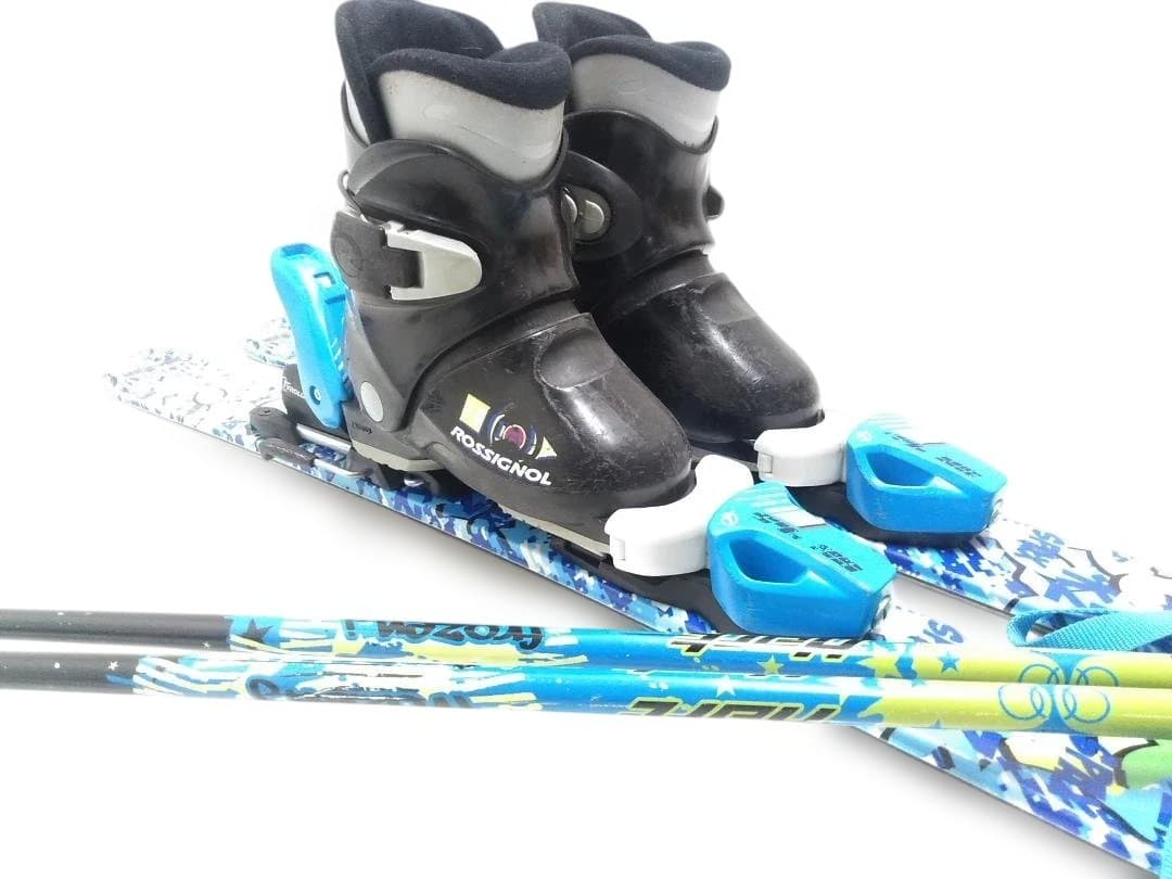 キッズジュニアスキー4点セット カザマ 96cm ロシニョール 17.5cm