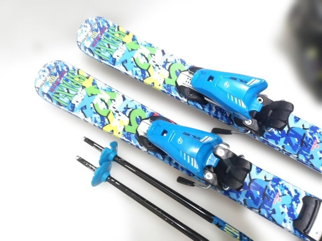 キッズジュニアスキー4点セット カザマ 96cm ロシニョール 17.5cm