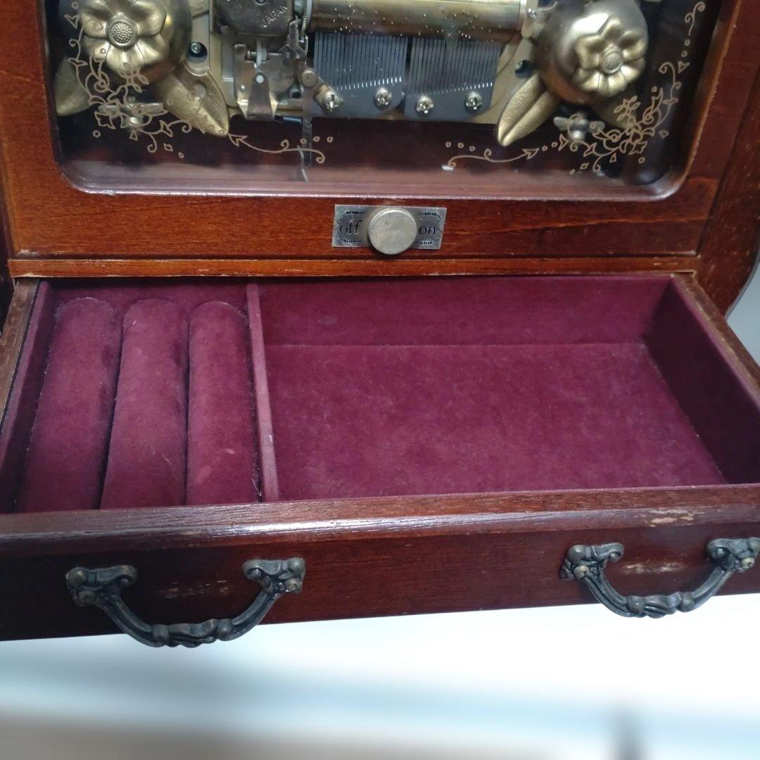 Sankyo オルゴールジュエリーボックス 美しき青きドナウ アンティーク