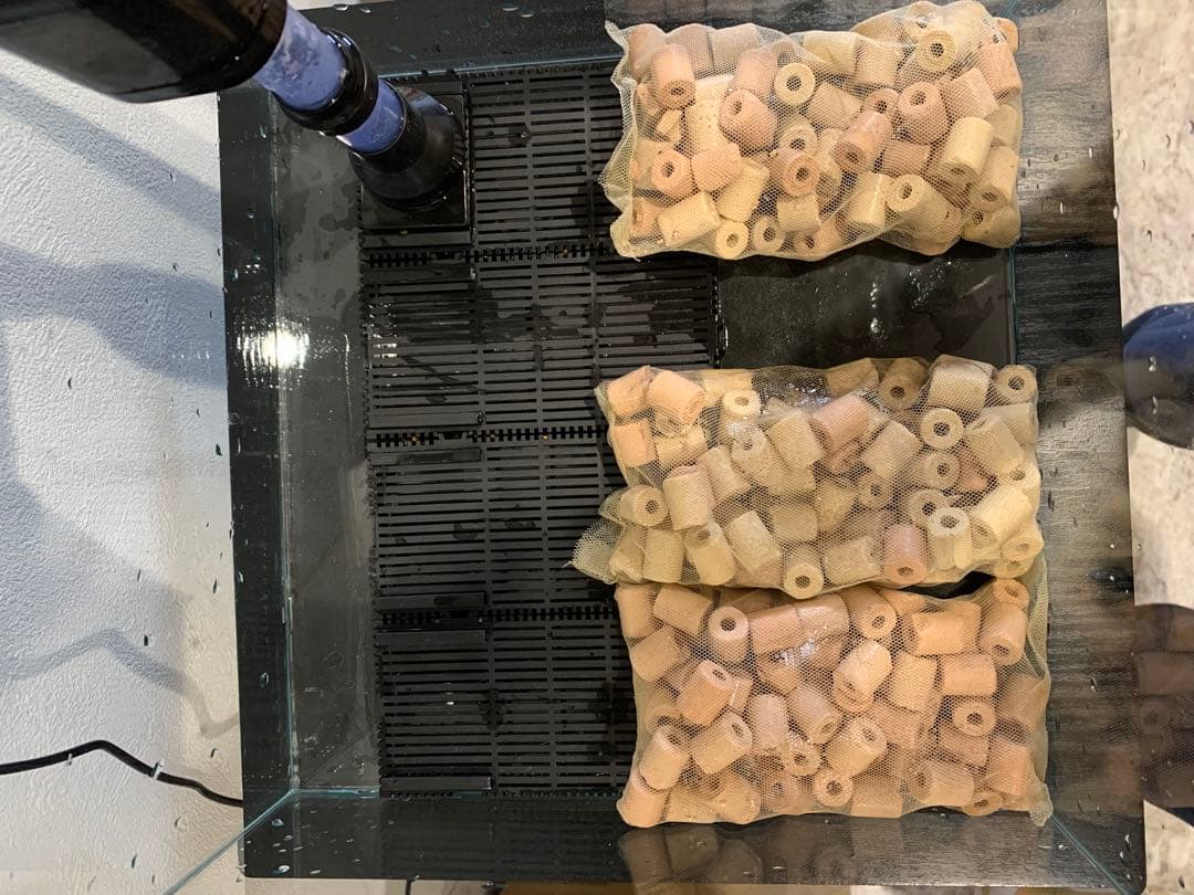 せ*い様 【引き取り限定】30㌢キューブガラス水槽 LEDライト付き 流木と