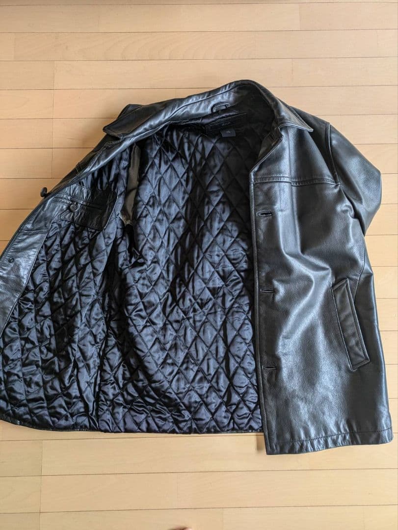 黒 レザー ジャケット カーコート GAP OVY おおふじゆうや