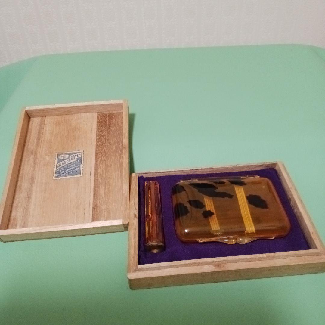 べっ甲 鼈甲 タバコケース シガレットケース 煙管 パイプ アンティーク