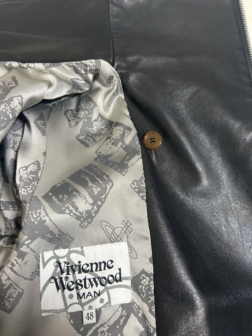 激レア ヴィヴィアンマン ホースレザージャケット 48 ライダース