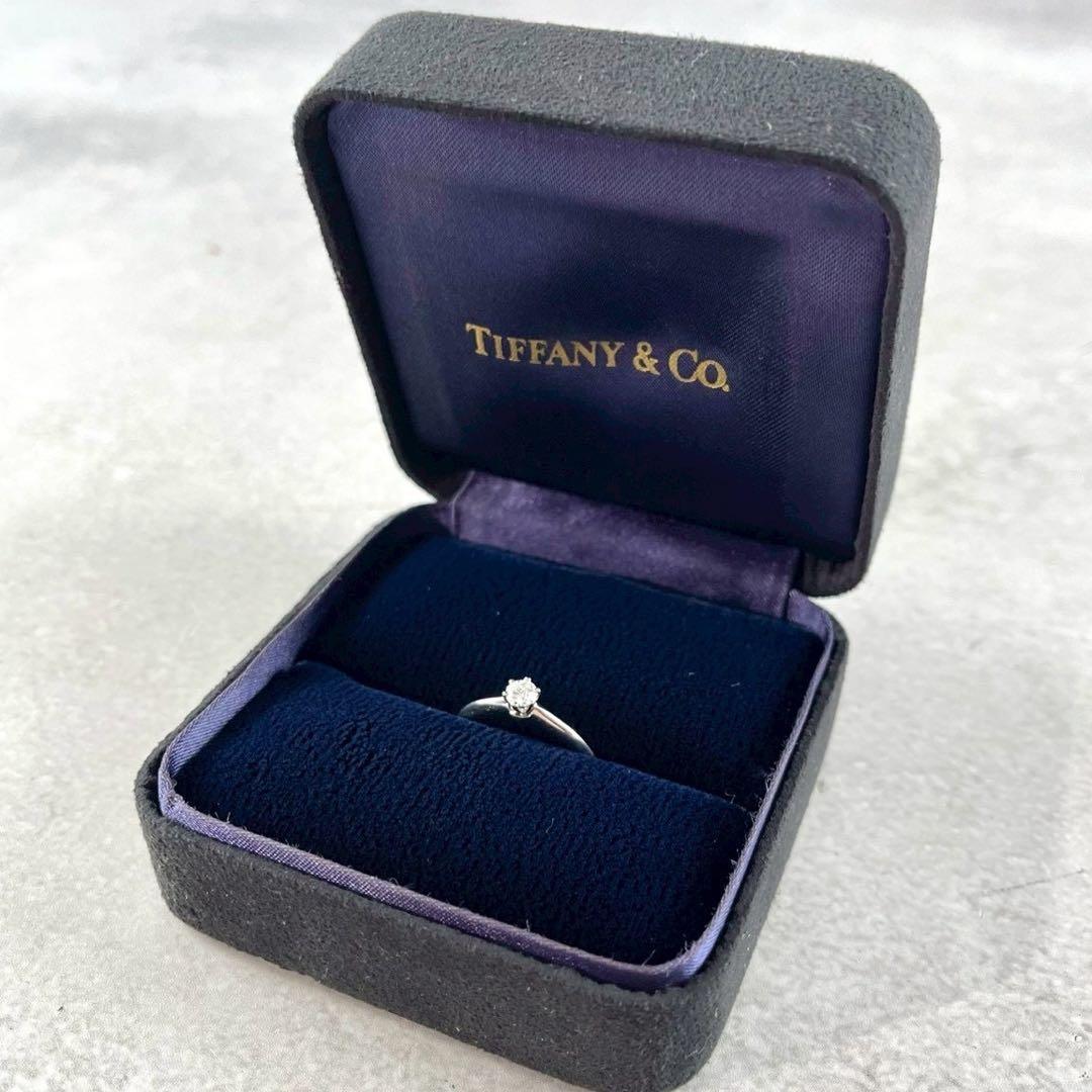 極美品✨Tiffany ソリティア セッティング リング Pt950 ダイヤ TIFFANY&Co.（ティファニー） セッティング ソリティア ダイヤモンド