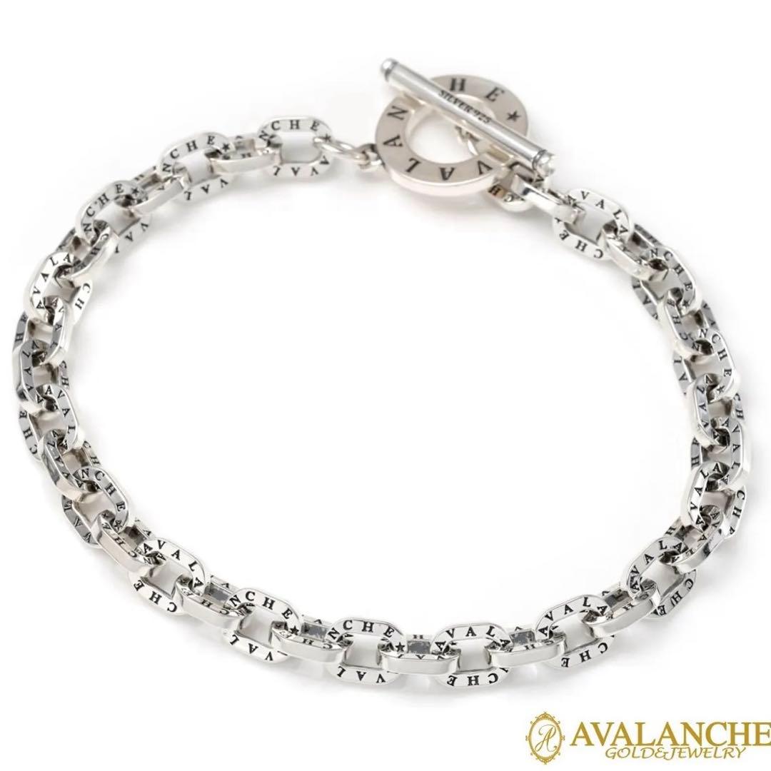 『AVALANCHE』 アヴァランチ シグネチャーフラットアンカーブレスレット アヴァランチシグネチャー フラットアンカー シルバー ブレスレット 幅