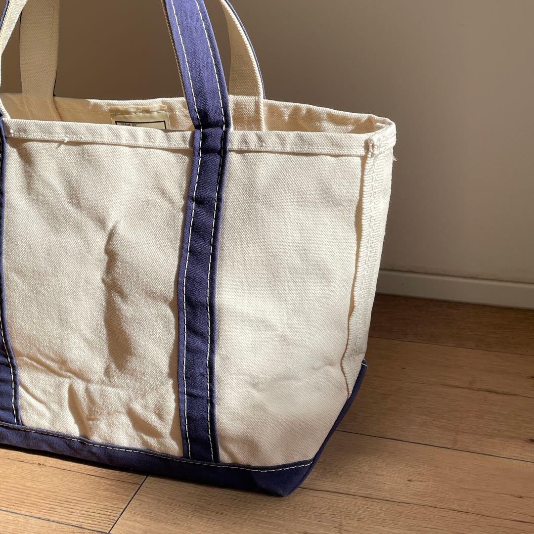 L.L.Bean トート オープン・トップ M ブルー 美品 ビンテージ