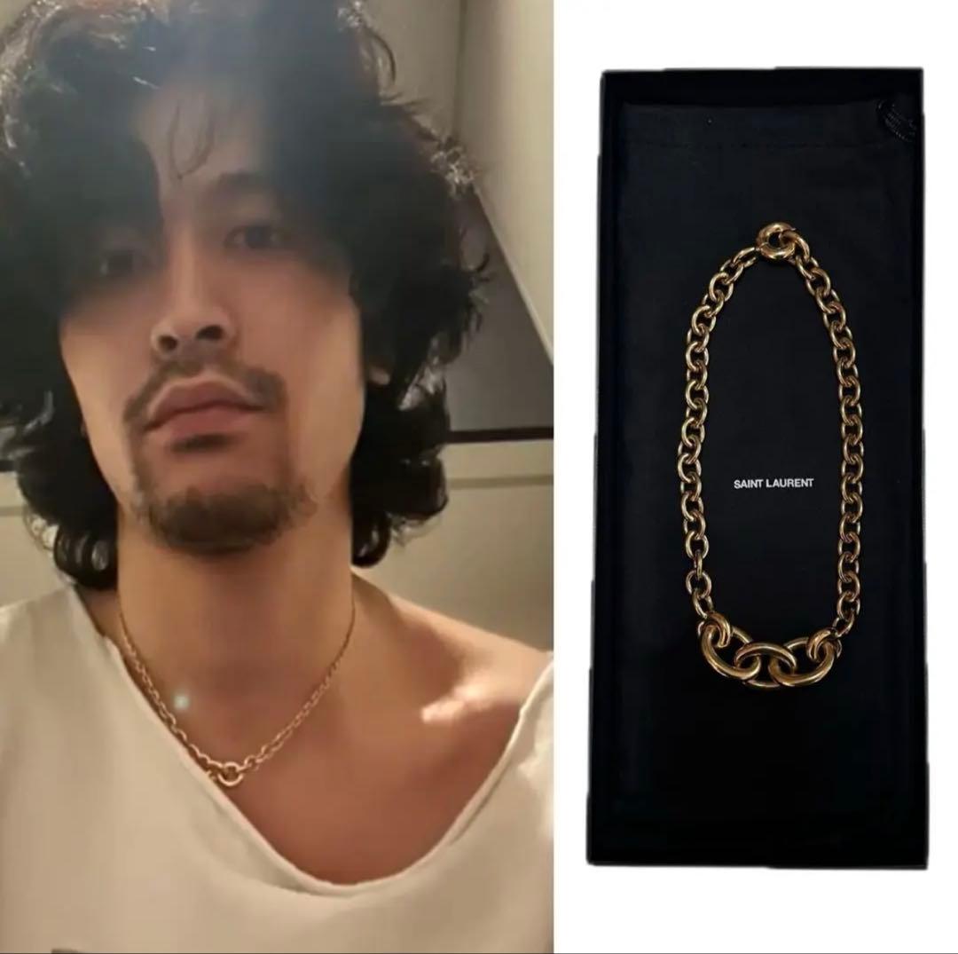 SAINT LAURENT PARIS サンローラン ネックレス 常田大希 - メルカリ